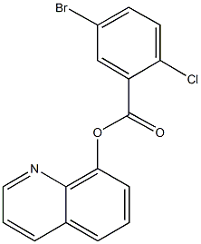 8-quinolinyl 5-bromo-2-chlorobenzoate Structure