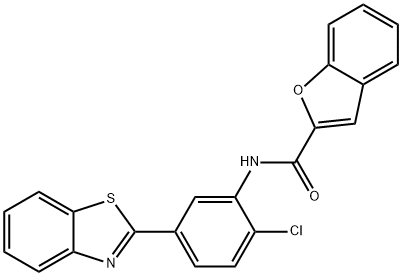 N-[5-(1,3-benzothiazol-2-yl)-2-chlorophenyl]-1-benzofuran-2-carboxamide Structure