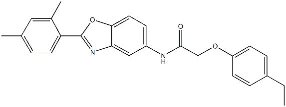 N-[2-(2,4-dimethylphenyl)-1,3-benzoxazol-5-yl]-2-(4-ethylphenoxy)acetamide|