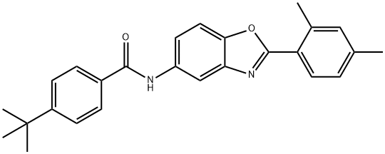 353464-59-2 4-tert-butyl-N-[2-(2,4-dimethylphenyl)-1,3-benzoxazol-5-yl]benzamide