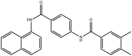 3,4-dimethyl-N-{4-[(1-naphthylamino)carbonyl]phenyl}benzamide Structure