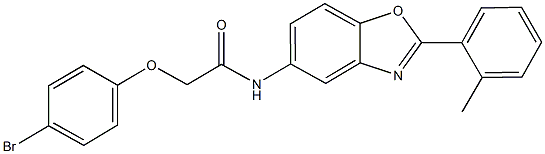 2-(4-bromophenoxy)-N-[2-(2-methylphenyl)-1,3-benzoxazol-5-yl]acetamide Structure