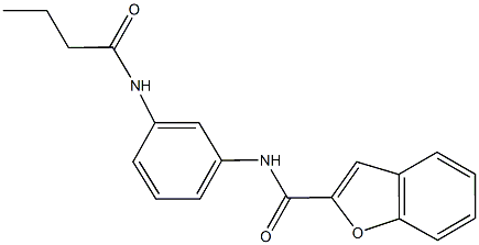 N-[3-(butyrylamino)phenyl]-1-benzofuran-2-carboxamide Structure