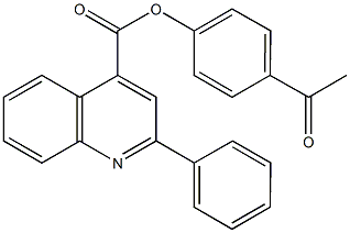 4-acetylphenyl 2-phenyl-4-quinolinecarboxylate,353465-88-0,结构式