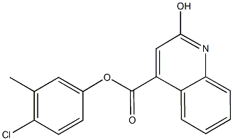 353465-99-3 4-chloro-3-methylphenyl 2-hydroxy-4-quinolinecarboxylate
