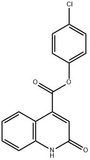 4-chlorophenyl 2-hydroxy-4-quinolinecarboxylate,353466-01-0,结构式