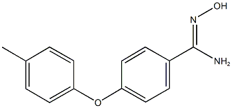 N'-hydroxy-4-(4-methylphenoxy)benzenecarboximidamide 结构式