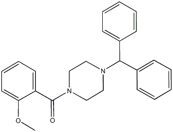 1-benzhydryl-4-(2-methoxybenzoyl)piperazine,353466-81-6,结构式