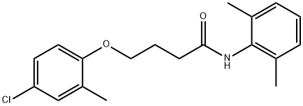 4-(4-chloro-2-methylphenoxy)-N-(2,6-dimethylphenyl)butanamide Struktur