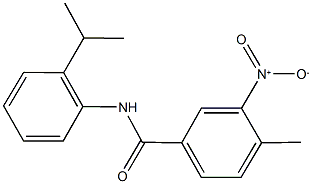 3-nitro-N-(2-isopropylphenyl)-4-methylbenzamide Structure