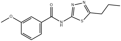 3-methoxy-N-(5-propyl-1,3,4-thiadiazol-2-yl)benzamide Structure