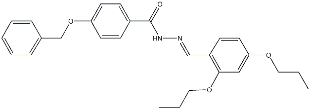 4-(benzyloxy)-N'-(2,4-dipropoxybenzylidene)benzohydrazide Structure