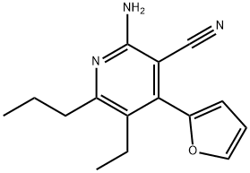 2-amino-5-ethyl-4-(2-furyl)-6-propylnicotinonitrile,353470-01-6,结构式