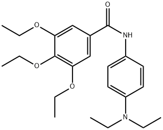 N-[4-(diethylamino)phenyl]-3,4,5-triethoxybenzamide Struktur