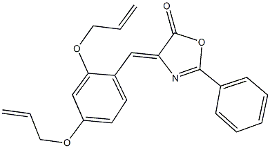 4-[2,4-bis(allyloxy)benzylidene]-2-phenyl-1,3-oxazol-5(4H)-one Structure