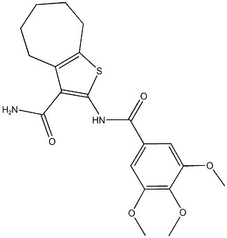 353471-64-4 2-[(3,4,5-trimethoxybenzoyl)amino]-5,6,7,8-tetrahydro-4H-cyclohepta[b]thiophene-3-carboxamide