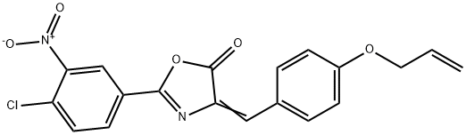 4-[4-(allyloxy)benzylidene]-2-{4-chloro-3-nitrophenyl}-1,3-oxazol-5(4H)-one|