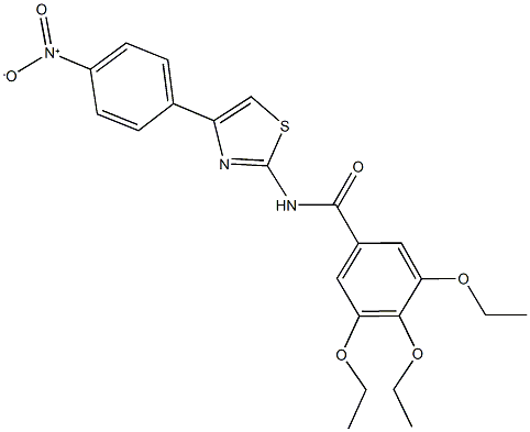 353472-00-1 3,4,5-triethoxy-N-(4-{4-nitrophenyl}-1,3-thiazol-2-yl)benzamide