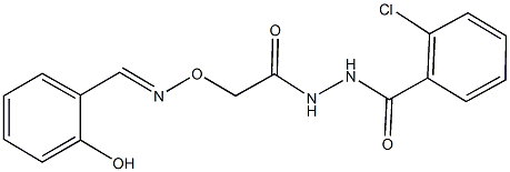 353472-10-3 2-chloro-N'-({[(2-hydroxybenzylidene)amino]oxy}acetyl)benzohydrazide