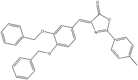 353472-74-9 4-[3,4-bis(benzyloxy)benzylidene]-2-(4-methylphenyl)-1,3-oxazol-5(4H)-one