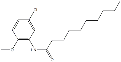 N-(5-chloro-2-methoxyphenyl)decanamide,353472-93-2,结构式