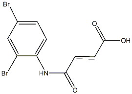 4-(2,4-dibromoanilino)-4-oxo-2-butenoic acid 结构式