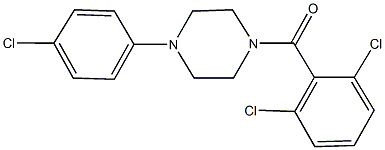 1-(4-chlorophenyl)-4-(2,6-dichlorobenzoyl)piperazine Structure