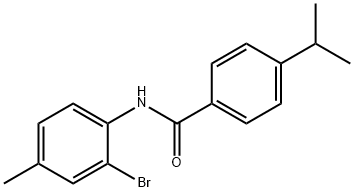 N-(2-bromo-4-methylphenyl)-4-isopropylbenzamide 结构式