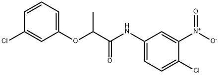 353473-48-0 N-{4-chloro-3-nitrophenyl}-2-(3-chlorophenoxy)propanamide