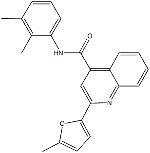 N-(2,3-dimethylphenyl)-2-(5-methyl-2-furyl)-4-quinolinecarboxamide Struktur