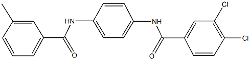 3,4-dichloro-N-{4-[(3-methylbenzoyl)amino]phenyl}benzamide Struktur