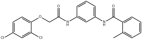 N-(3-{[(2,4-dichlorophenoxy)acetyl]amino}phenyl)-2-methylbenzamide Structure