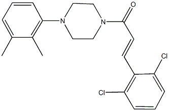 1-[3-(2,6-dichlorophenyl)acryloyl]-4-(2,3-dimethylphenyl)piperazine Structure