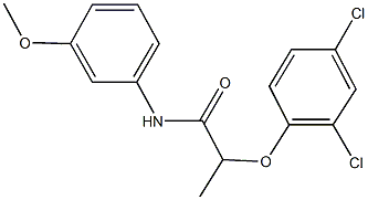 2-(2,4-dichlorophenoxy)-N-(3-methoxyphenyl)propanamide Struktur
