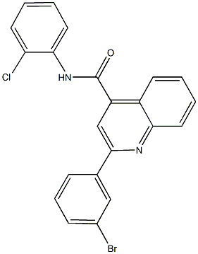 2-(3-bromophenyl)-N-(2-chlorophenyl)-4-quinolinecarboxamide|