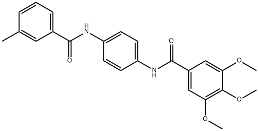 3,4,5-trimethoxy-N-{4-[(3-methylbenzoyl)amino]phenyl}benzamide Structure