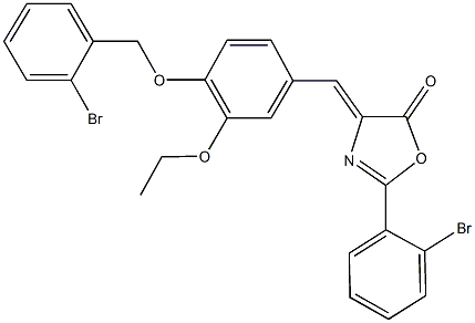 353475-66-8 4-{4-[(2-bromobenzyl)oxy]-3-ethoxybenzylidene}-2-(2-bromophenyl)-1,3-oxazol-5(4H)-one