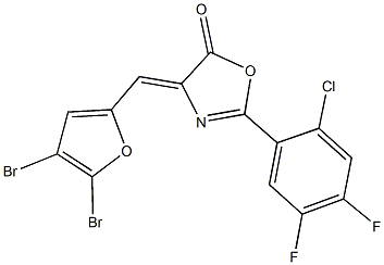 353476-84-3 2-(2-chloro-4,5-difluorophenyl)-4-[(4,5-dibromo-2-furyl)methylene]-1,3-oxazol-5(4H)-one