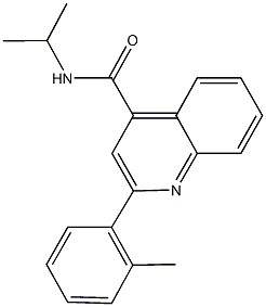 N-isopropyl-2-(2-methylphenyl)-4-quinolinecarboxamide Structure