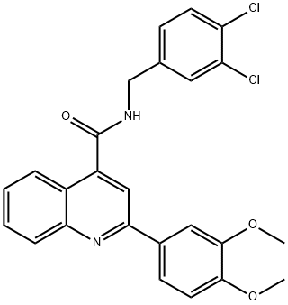 353477-60-8 N-(3,4-dichlorobenzyl)-2-(3,4-dimethoxyphenyl)-4-quinolinecarboxamide