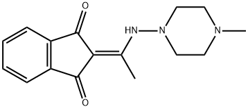 2-{1-[(4-methyl-1-piperazinyl)amino]ethylidene}-1H-indene-1,3(2H)-dione Structure