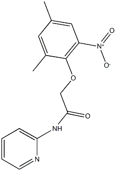 2-{2-nitro-4,6-dimethylphenoxy}-N-(2-pyridinyl)acetamide,353483-16-6,结构式