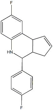 8-fluoro-4-(4-fluorophenyl)-3a,4,5,9b-tetrahydro-3H-cyclopenta[c]quinoline|