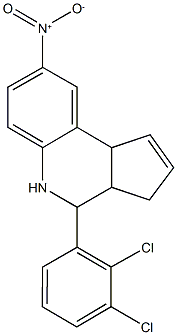 4-(2,3-dichlorophenyl)-8-nitro-3a,4,5,9b-tetrahydro-3H-cyclopenta[c]quinoline Structure