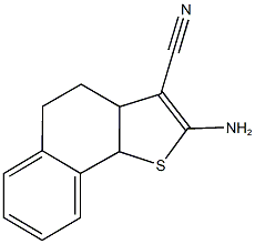 2-amino-3a,4,5,9b-tetrahydronaphtho[1,2-b]thiophene-3-carbonitrile Struktur