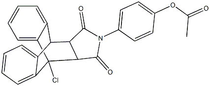 4-(1-chloro-16,18-dioxo-17-azapentacyclo[6.6.5.0~2,7~.0~9,14~.0~15,19~]nonadeca-2,4,6,9,11,13-hexaen-17-yl)phenyl acetate|