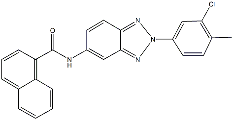 N-[2-(3-chloro-4-methylphenyl)-2H-1,2,3-benzotriazol-5-yl]-1-naphthamide Structure