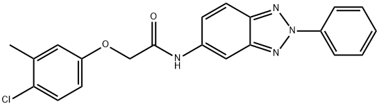 2-(4-chloro-3-methylphenoxy)-N-(2-phenyl-2H-1,2,3-benzotriazol-5-yl)acetamide,353489-37-9,结构式