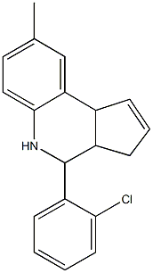 4-(2-chlorophenyl)-8-methyl-3a,4,5,9b-tetrahydro-3H-cyclopenta[c]quinoline Structure