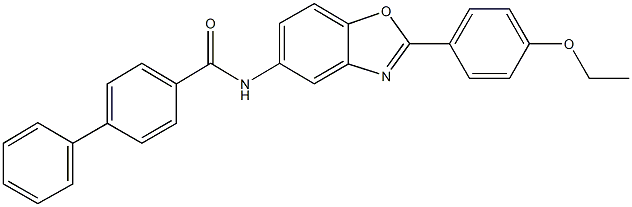 N-[2-(4-ethoxyphenyl)-1,3-benzoxazol-5-yl][1,1'-biphenyl]-4-carboxamide,353500-33-1,结构式